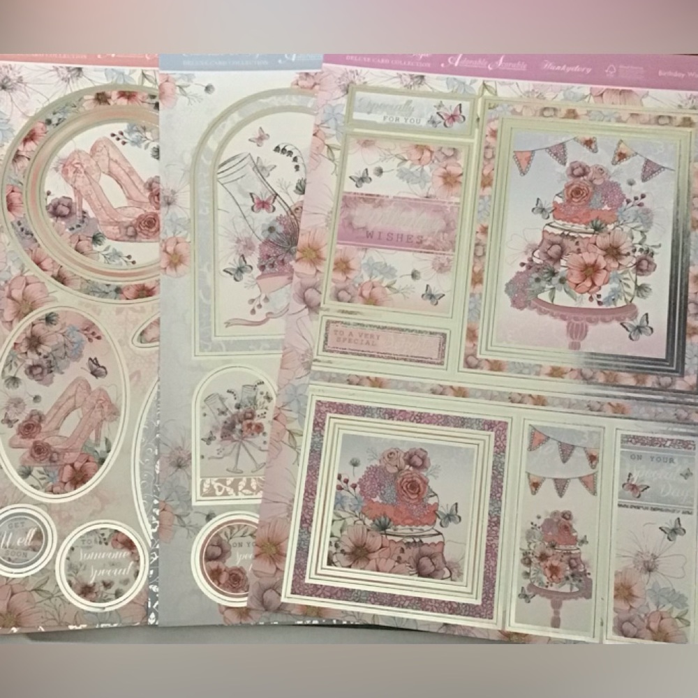 Hunkydory Celebrate in Style card kits. 11 sheets 8x11 inches Adorable Scorable
